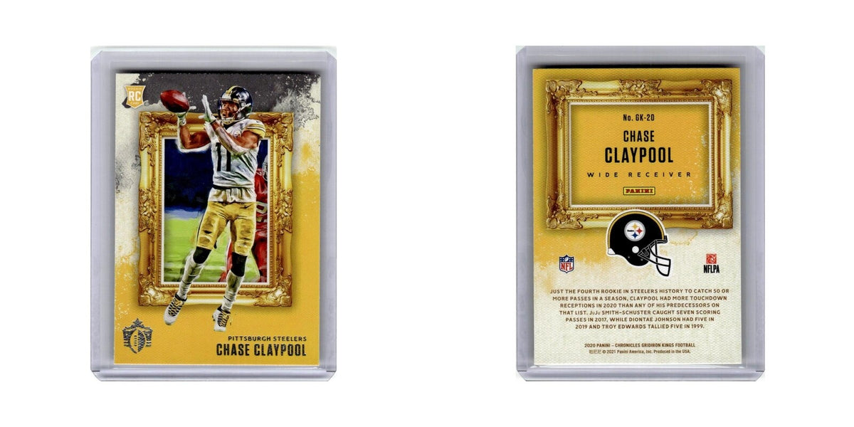 Chase Claypool Rookie 2020 Panini Chronicles Gridiron Kings #GK-20 Steelers NM