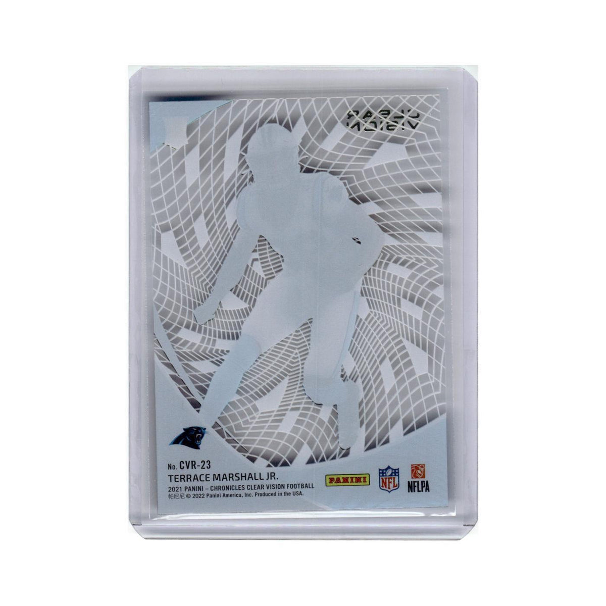 Terrace Marshall Jr. 2021 Panini Chronicles Clear Vision Rookies #CVR-23 NM