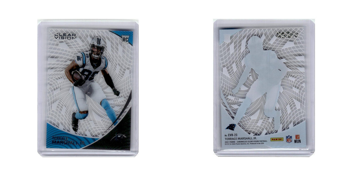 Terrace Marshall Jr. 2021 Panini Chronicles Clear Vision Rookies #CVR-23 NM