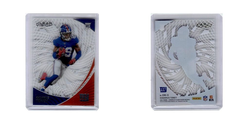 Kadarius Toney 2021 Panini Chronicles Clear Vision Rookies #CVR-13 Giants NM