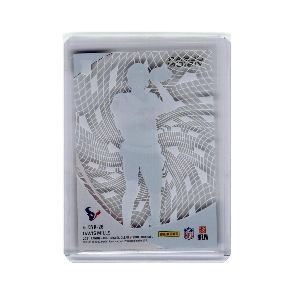 Davis Mills 2021 Panini Chronicles Clear Vision Rookies #CVR-26 Texans NM