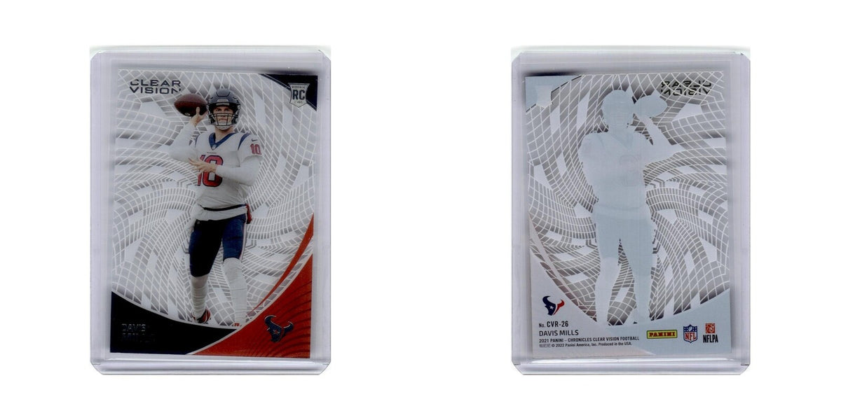 Davis Mills 2021 Panini Chronicles Clear Vision Rookies #CVR-26 Texans NM
