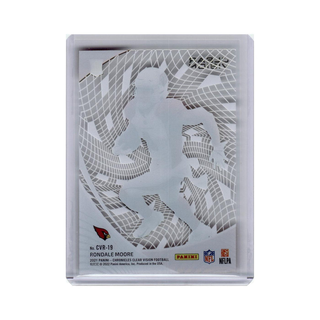 Rondale Moore 2021 Panini Chronicles Clear Vision Rookies #CVR-19 Cardinals NM