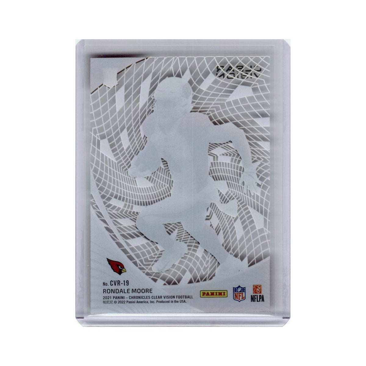 Rondale Moore 2021 Panini Chronicles Clear Vision Rookies #CVR-19 Cardinals NM