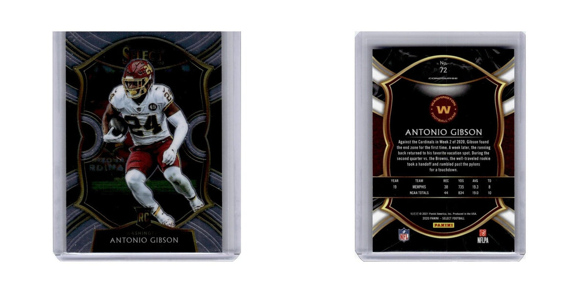 Antonio Gibson 2020 Panini Select #72 Washington Football Card NM