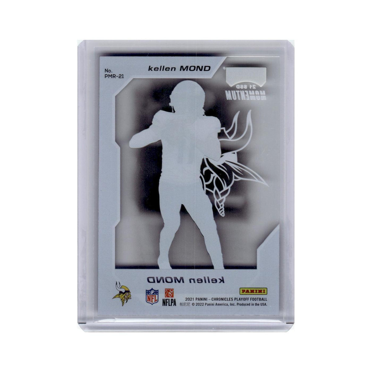 Kellen Mond 2021 Panini Chronicles Playoff Momentum Rookies #PMR-21 Vikings NM
