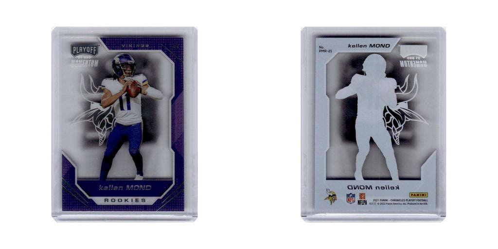 Kellen Mond 2021 Panini Chronicles Playoff Momentum Rookies #PMR-21 Vikings NM