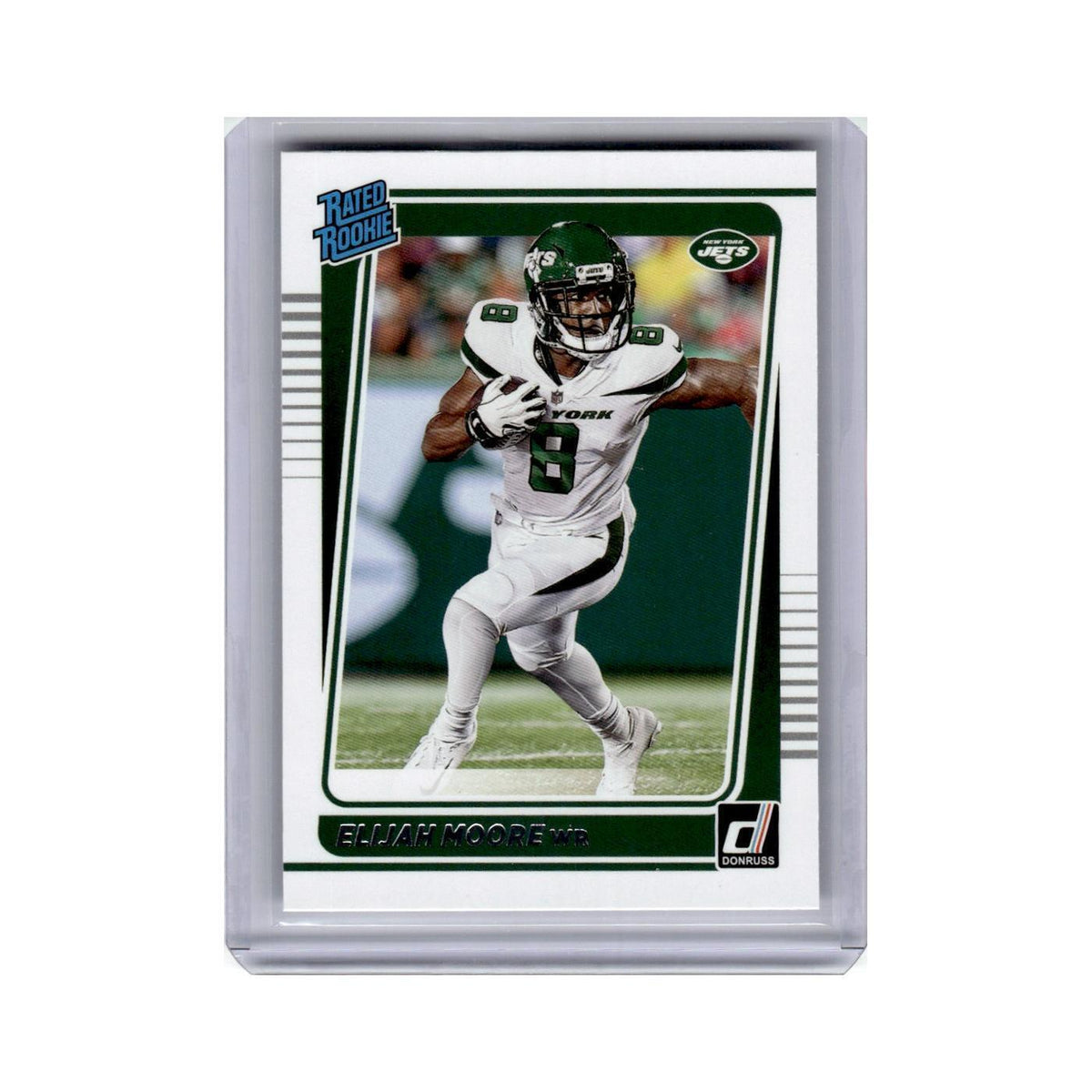 Elijah Moore 2021 Donruss Rated Rookies #271 New York Jets Football Card NM