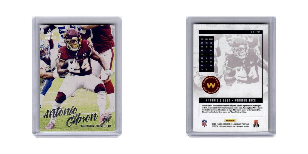 Antonio Gibson Rookie 2020 Panini Chronicles Luminance #223 Washington NM