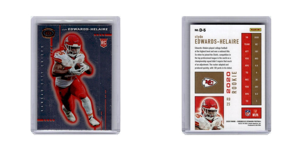 Clyde Edwards-Helaire Rookie 2020 Panini Chronicles Dynagon Rookies #D-5 NM