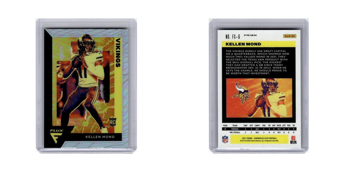 Kellen Mond 2021 Panini Chronicles Flux Rookies #FX-6 Minnesota Vikings NM