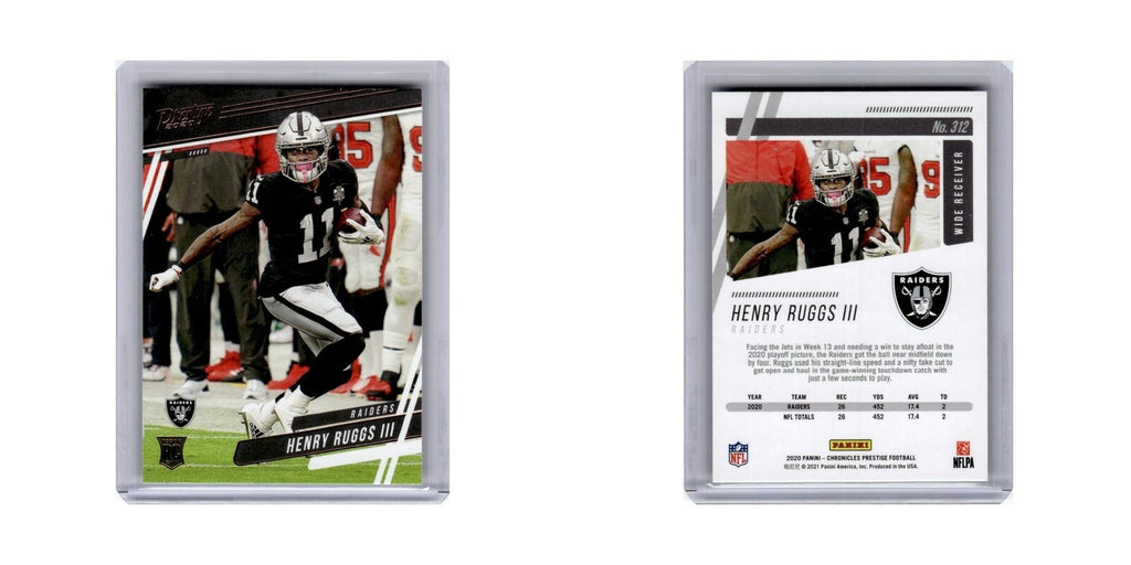 Henry Ruggs III Rookie 2020 Panini Prestige #312 Las Vegas Raiders NM