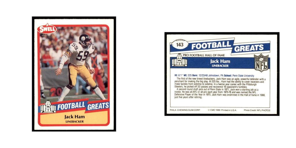 1989 CMC Swell Jack Ham Football Cards #143
