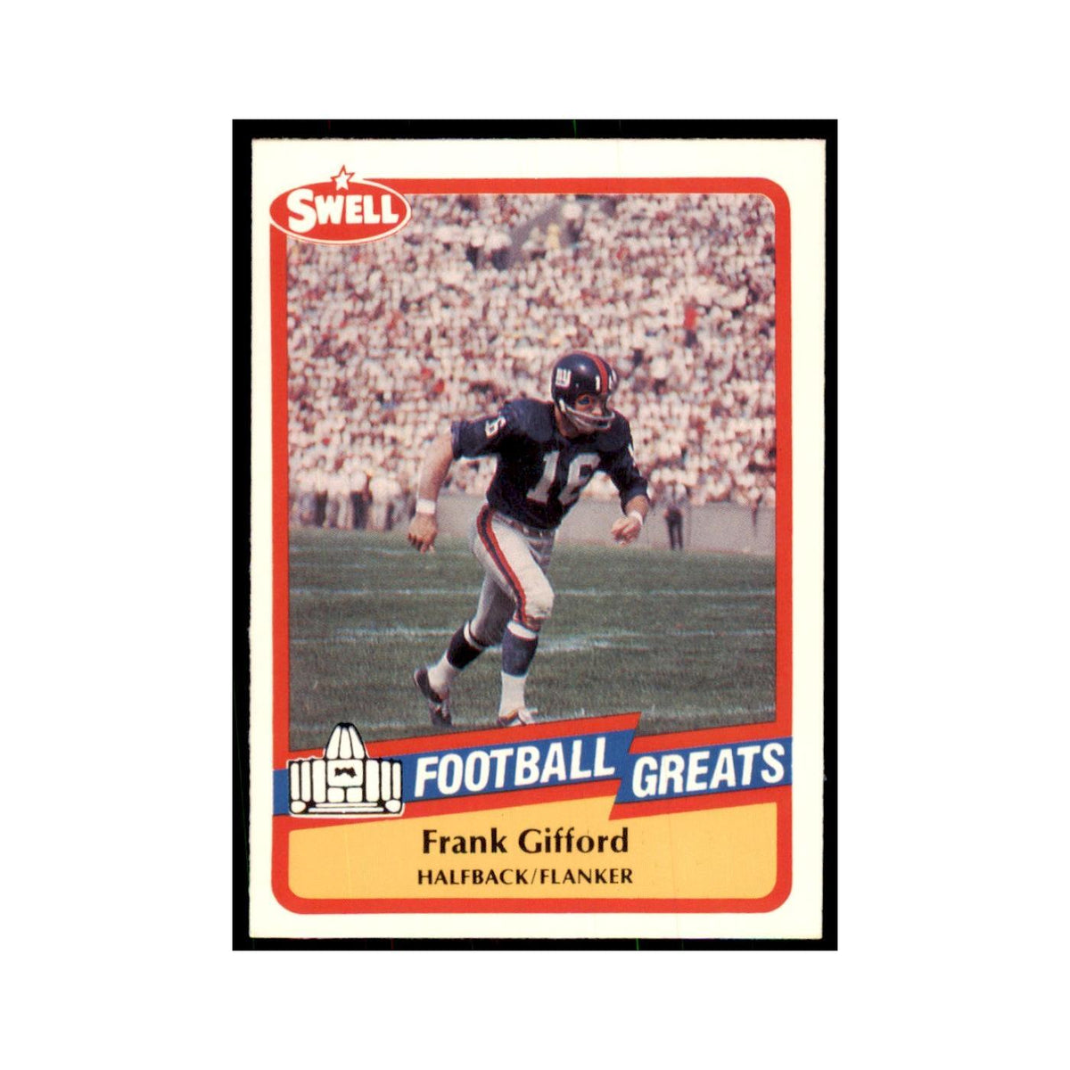 1989 CMC Swell Frank Gifford Football Cards #77