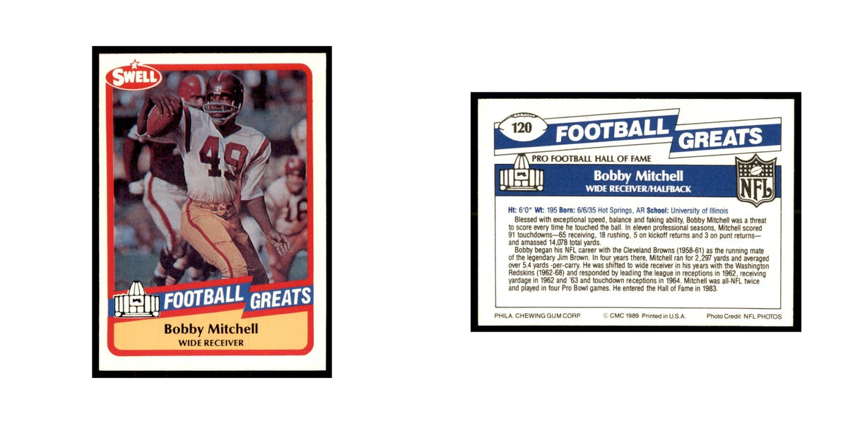 1989 CMC Swell Bobby Mitchell Football Cards #120