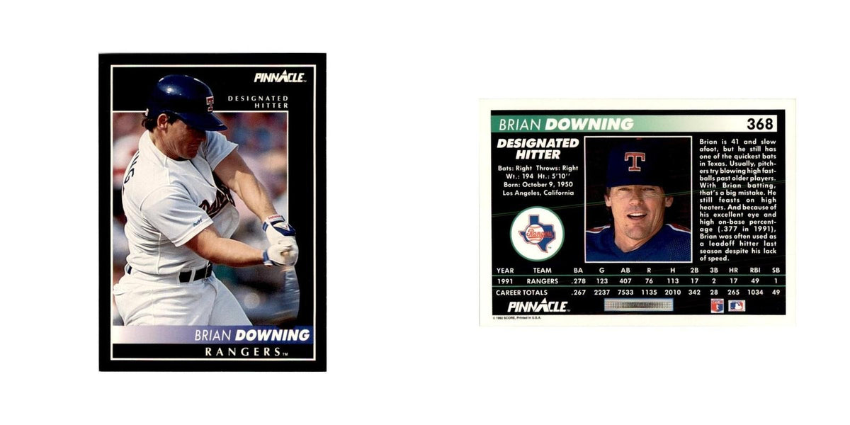 1992 Pinnacle Brian Downing Baseball Cards #368