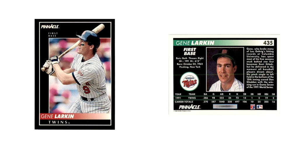 1992 Pinnacle Gene Larkin Baseball Cards #435