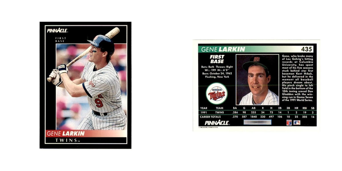 1992 Pinnacle Gene Larkin Baseball Cards #435