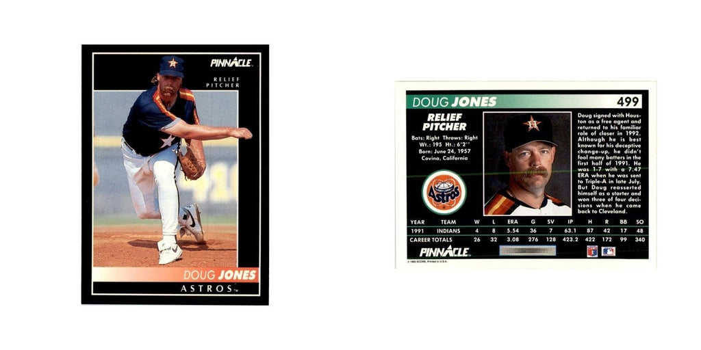 1992 Pinnacle Doug Jones Baseball Cards #499