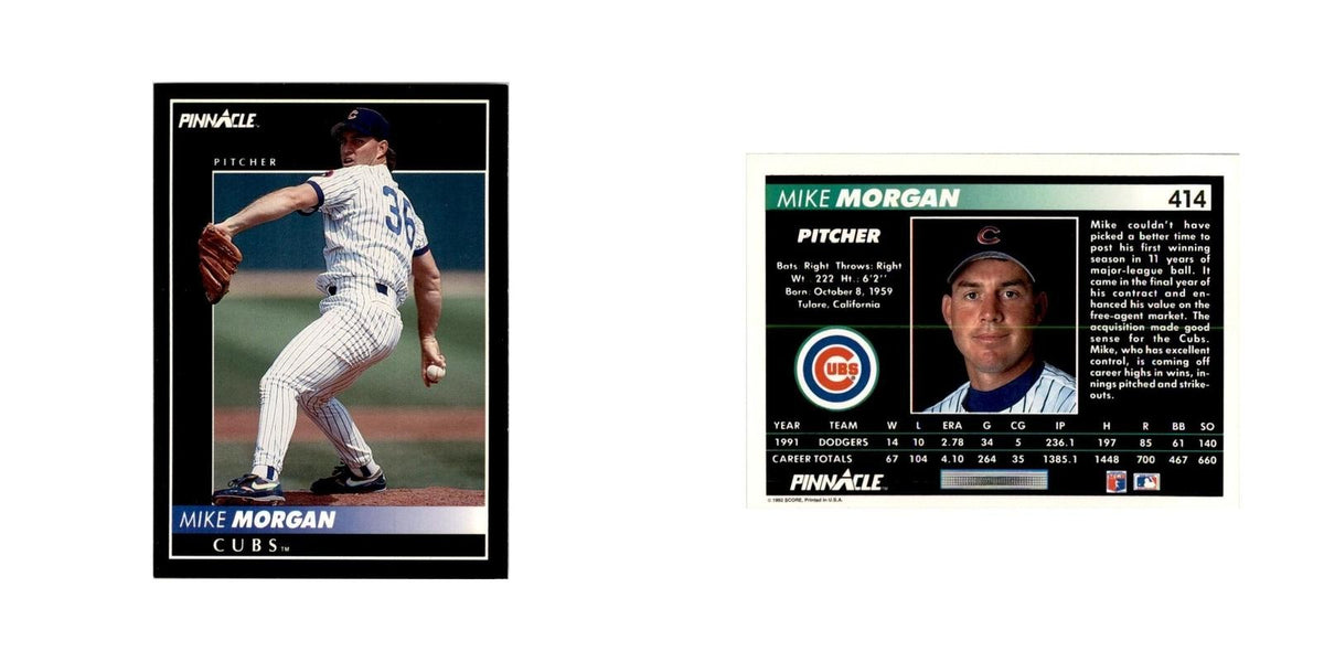 1992 Pinnacle Mike Morgan Baseball Cards #414