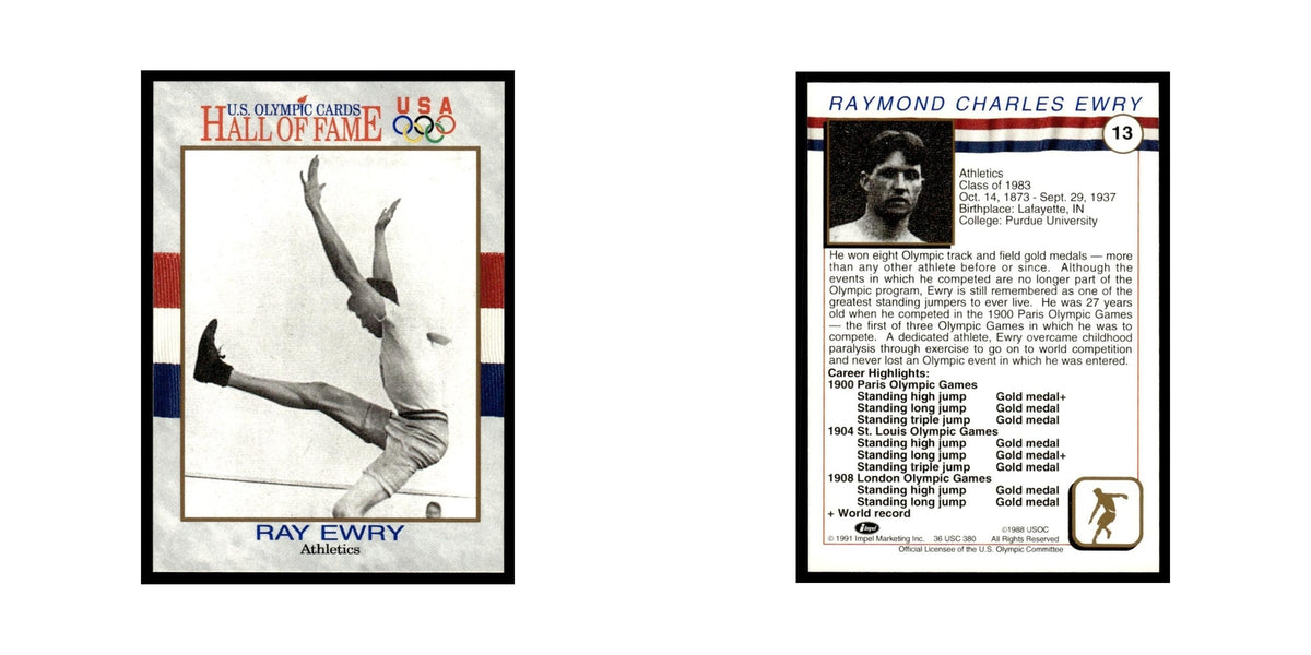 Ray Ewry 1991 Impel US Olympic Hall Of Fame #13 Baseball Card NM
