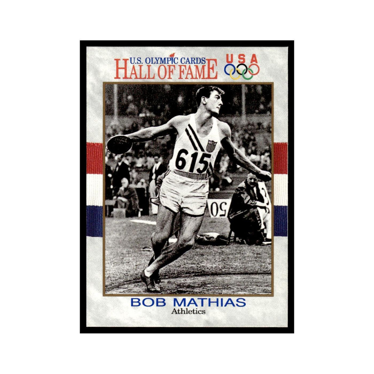 Bob Mathias 1991 Impel US Olympic Hall Of Fame #5 Baseball Card NM