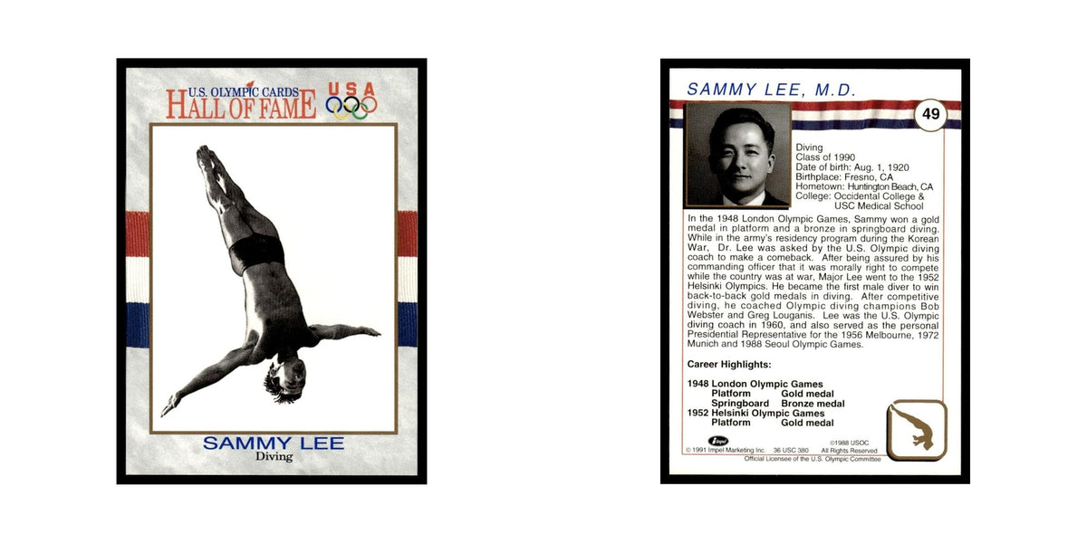 Sammy Lee 1991 Impel US Olympic Hall Of Fame #49 Baseball Card NM