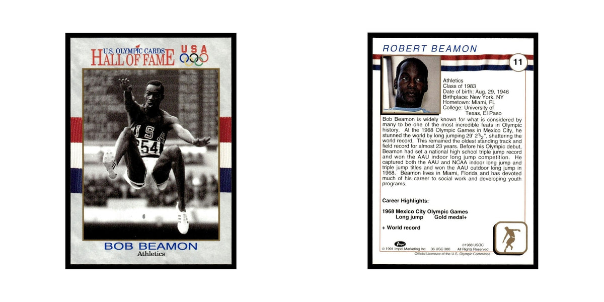 Bob Beamon 1991 Impel US Olympic Hall Of Fame #11 Baseball Card NM
