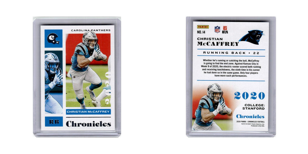 Christian McCaffrey 2020 Panini Chronicles #14 Carolina Panthers NM