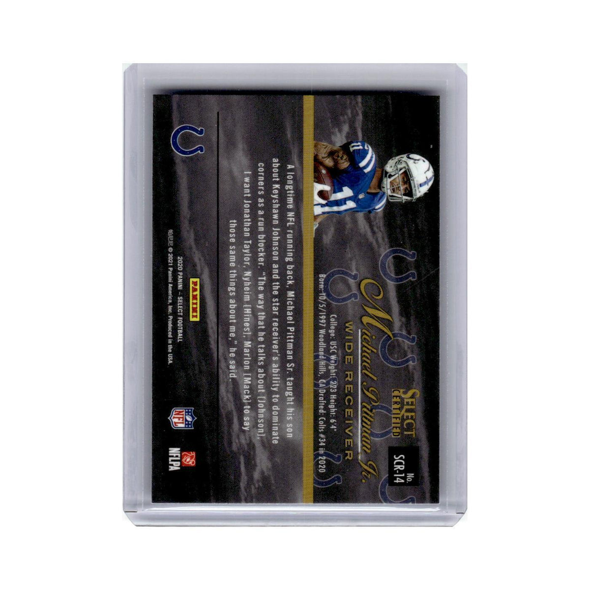 Michael Pittman 2020 Select Certified Rookies #SCR-14 Indianapolis Colts NM