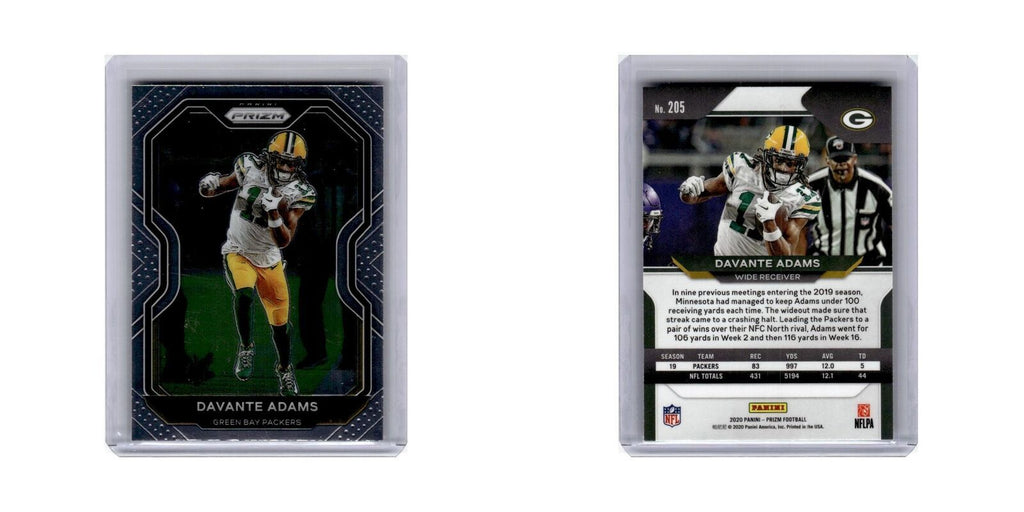 Davante Adams 2020 Panini Prizm #205 Green Bay Packers Football Card NM
