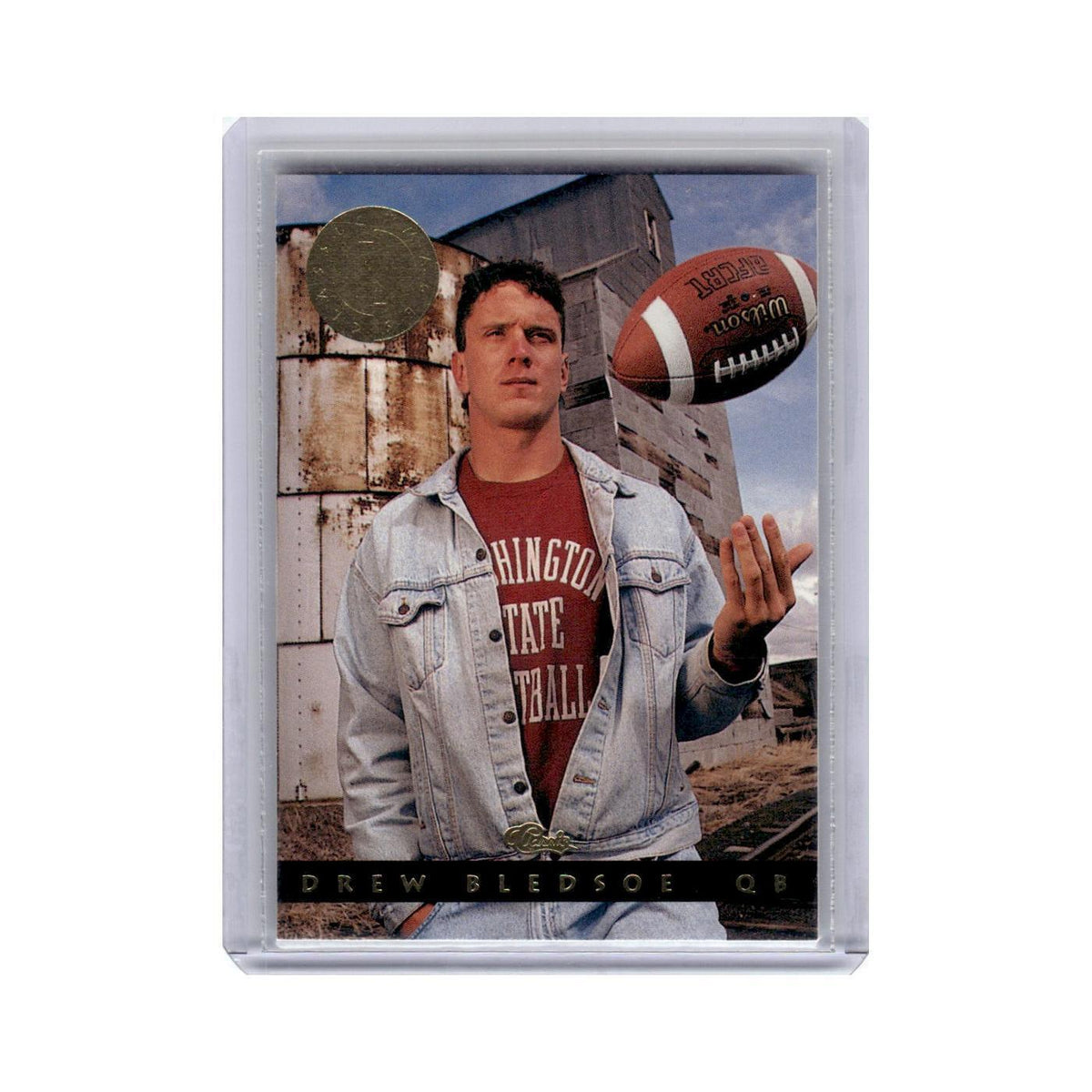 Drew Bledsoe 1993 Classic #1 New England Patriots Football Card NM