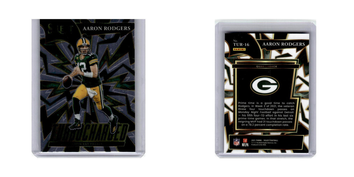 Aaron Rodgers 2021 Panini Select Turbocharged #TUR-16 Green Bay Packers NM