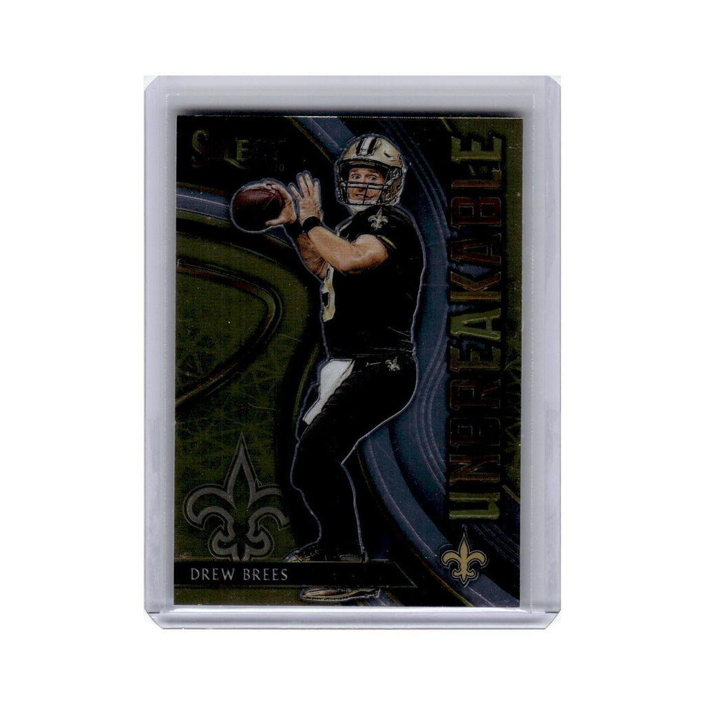 Drew Brees 2020 Panini Select Unbreakable #U17 New Orleans Saints NM