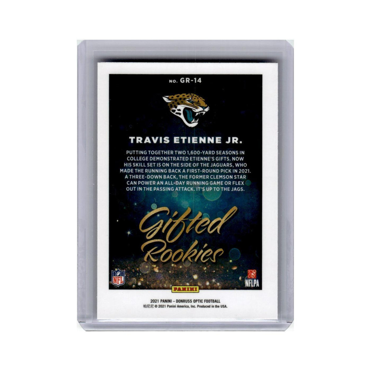 Travis Etienne Jr. 2021 Donruss Optic Gifted Rookies #GR-14 Jaguars NM