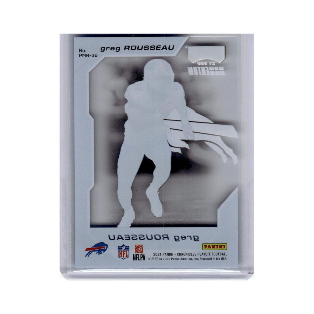 Greg Rousseau 2021 Panini Chronicles Playoff Momentum Rookies #PMR-36 Bills NM
