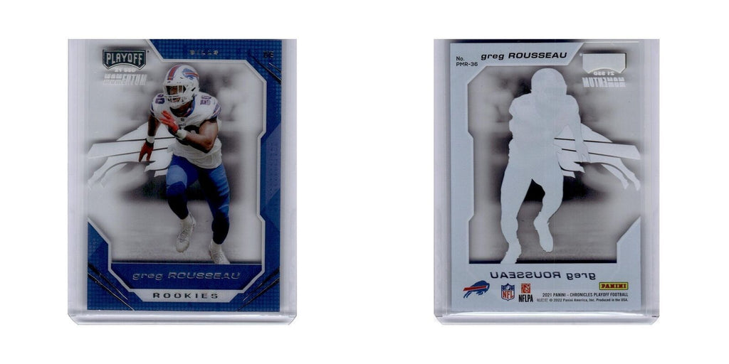 Greg Rousseau 2021 Panini Chronicles Playoff Momentum Rookies #PMR-36 Bills NM