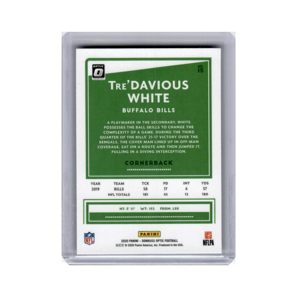 Tre'Davious White 2020 Donruss Optic #15 Buffalo Bills Football Card NM