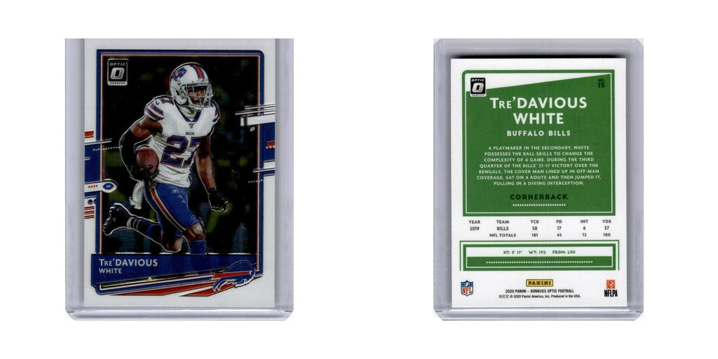 Tre'Davious White 2020 Donruss Optic #15 Buffalo Bills Football Card NM