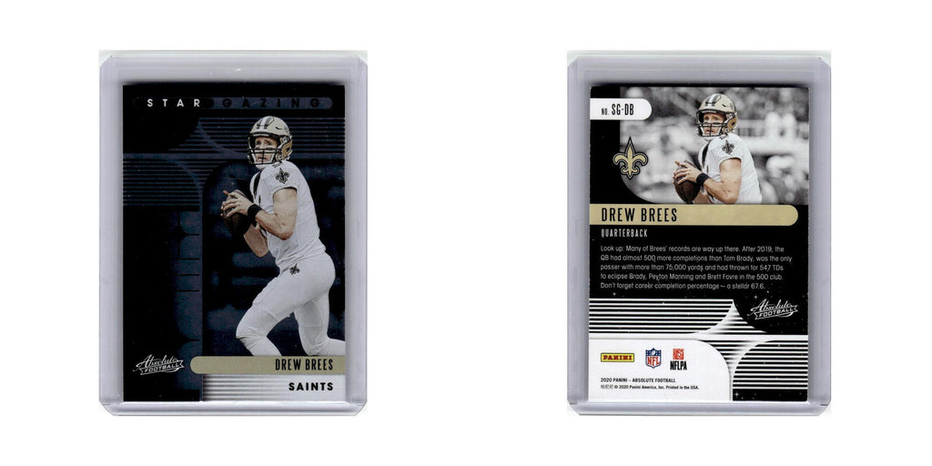 Drew Brees 2020 Panini Absolute Star Gazing #SG-DB New Orleans Saints NM
