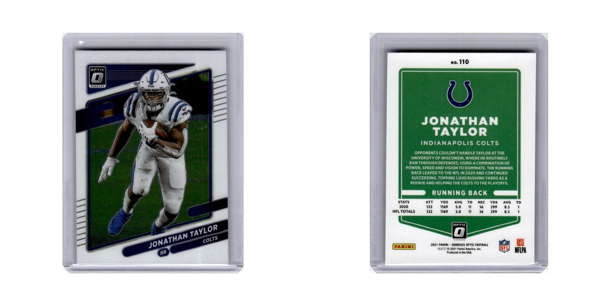 Jonathan Taylor 2021 Donruss Optic #110 Indianapolis Colts Football Card NM