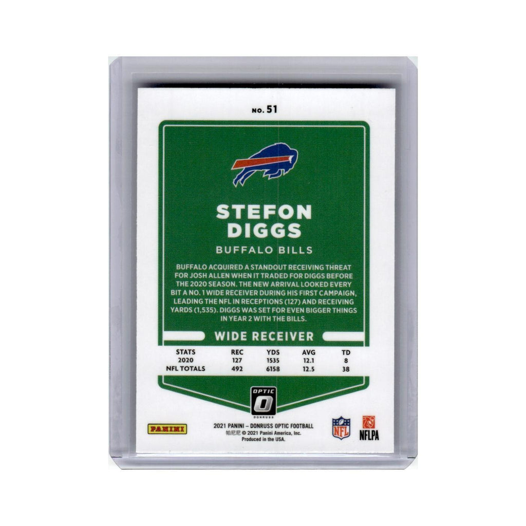 Stefon Diggs 2021 Donruss Optic #51 Buffalo Bills Football Card NM