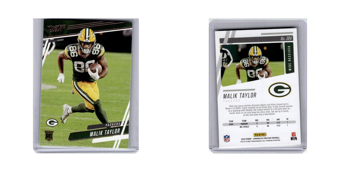 Malik Taylor 2020 Panini Chronicles Prestige Rookies #304 Green Bay Packers NM