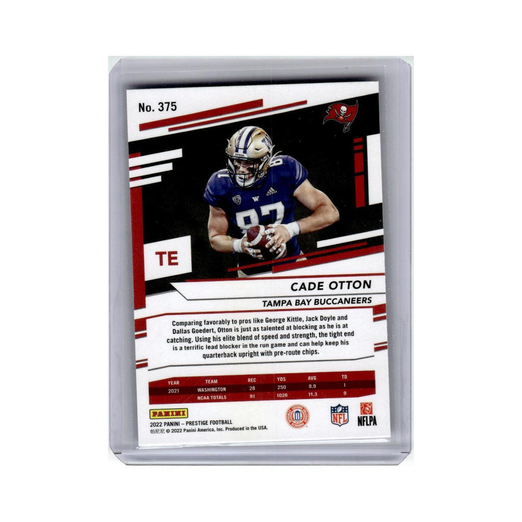 Cade Otton Rookie 2022 Panini Prestige #375 Tampa Bay Buccaneers NM