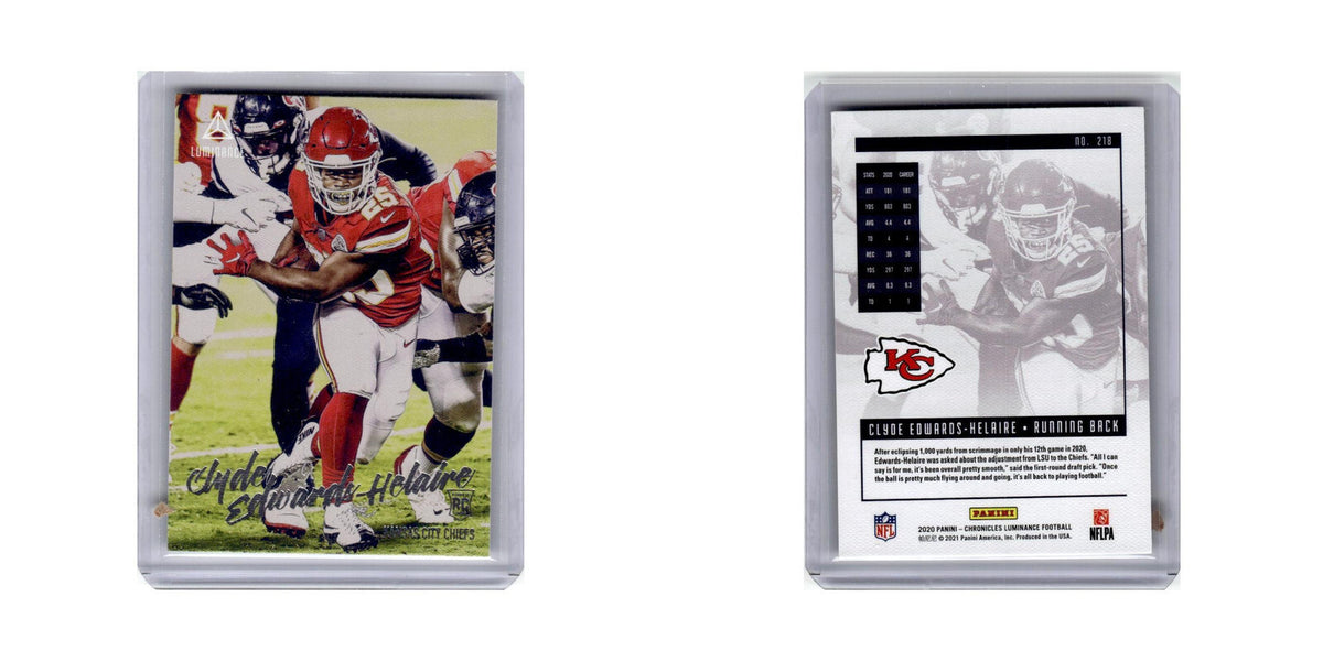 Clyde Edwards Helaire Rookie 2020 Panini Chronicles Luminance #218 Chiefs NM
