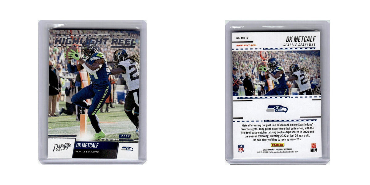 DK Metcalf 2022 Panini Prestige Highlight Reel #HR-5 Seattle Seahawks NM