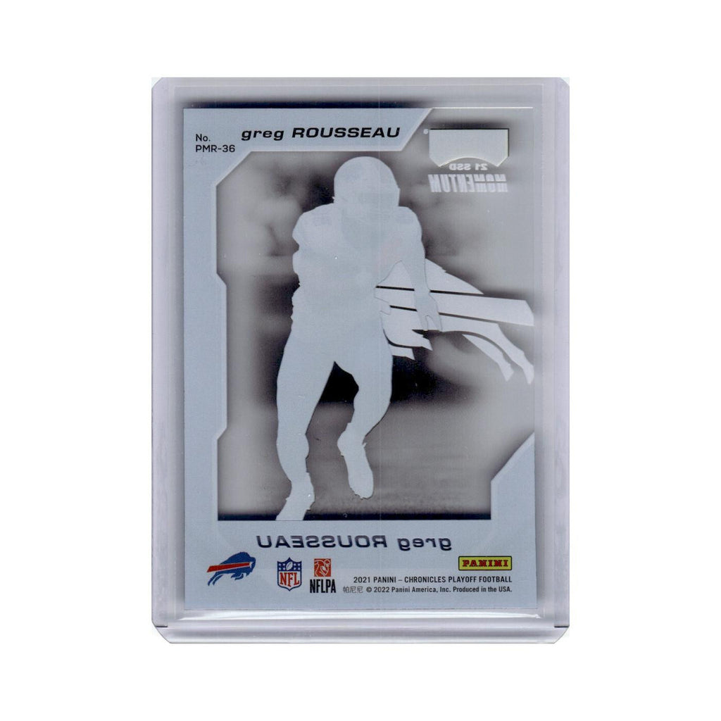 Greg Rousseau 2021 Panini Chronicles Playoff Momentum Rookies #PMR-36 Bills NM