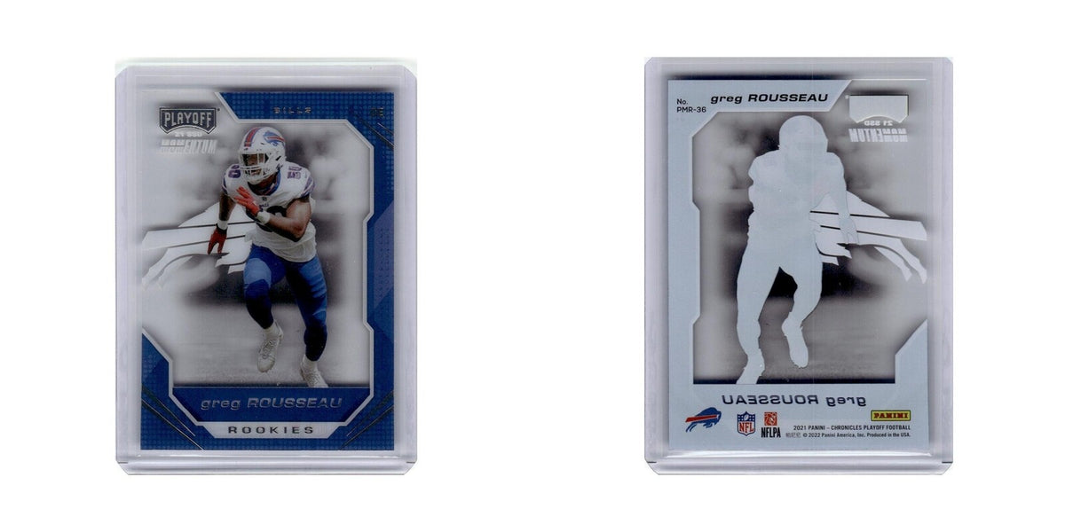 Greg Rousseau 2021 Panini Chronicles Playoff Momentum Rookies #PMR-36 Bills NM
