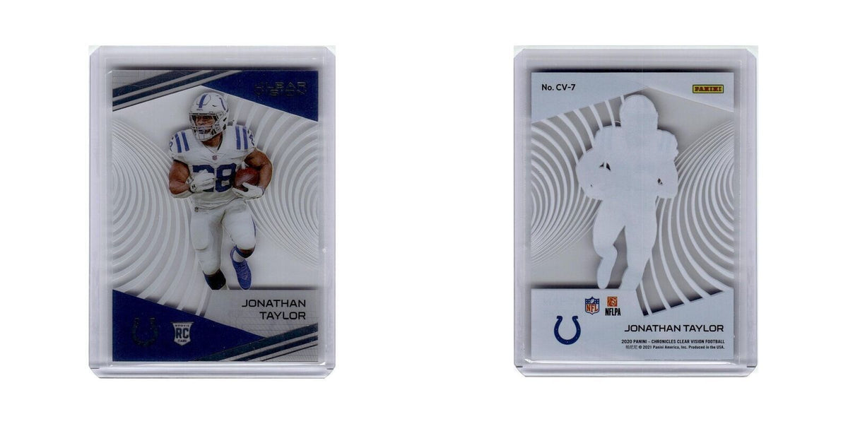Jonathan Taylor 2020 Panini Chronicles Clear Vision Rookies #CV-7 Colts NM