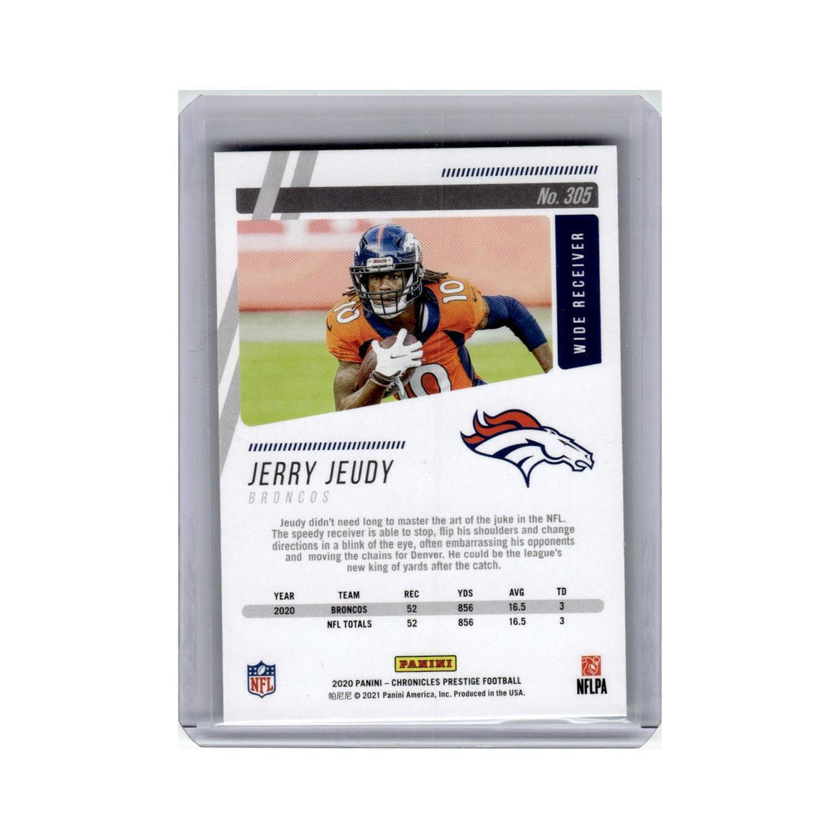 Jerry Jeudy 2020 Panini Chronicles Prestige Rookies #305 Denver Broncos NM